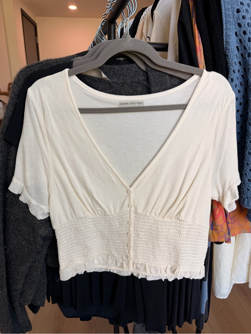 Urban Outfitters Ivory Crop Top